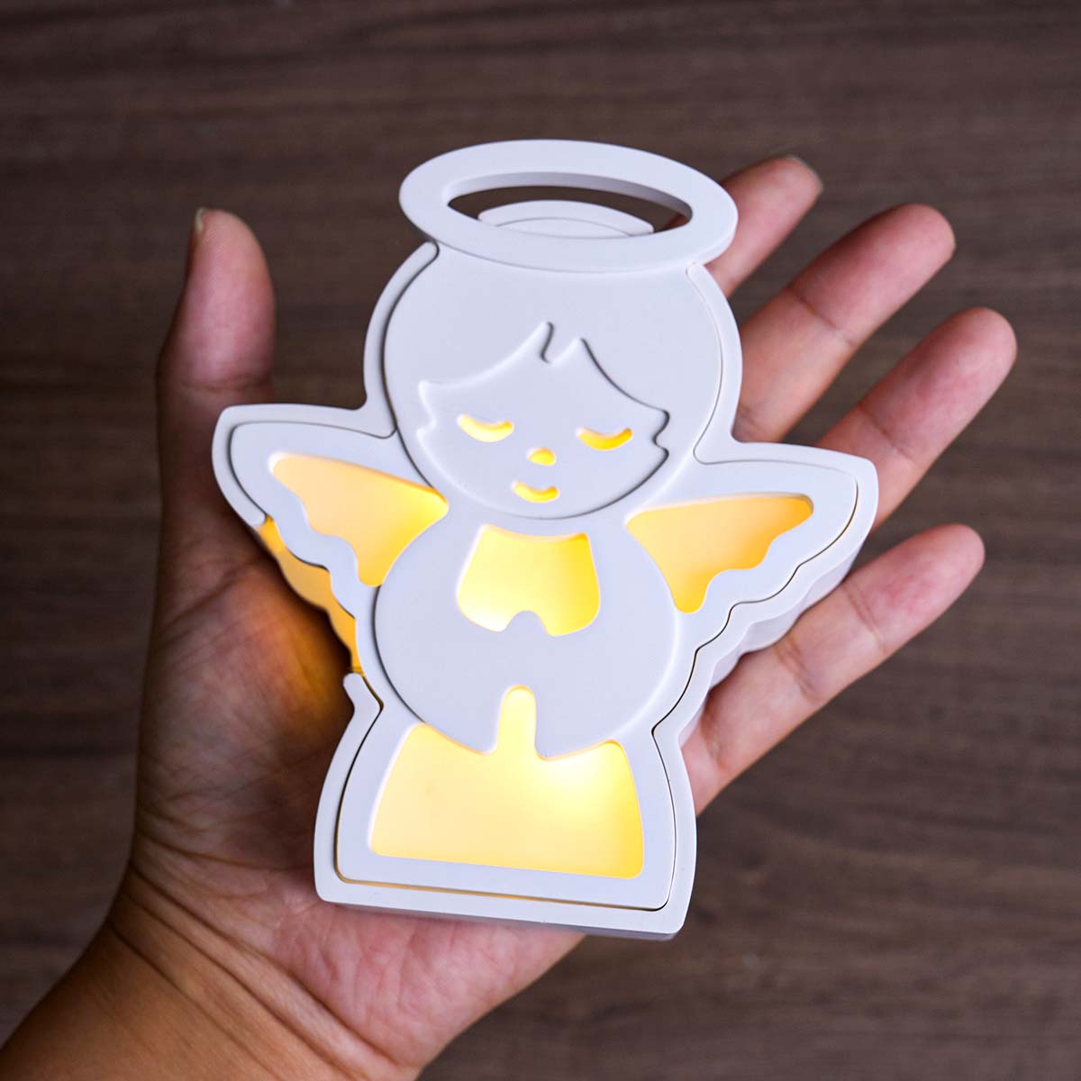 Resin Art Lamp - 크리스마스 천사 램프 실루엣 몰드 DIY