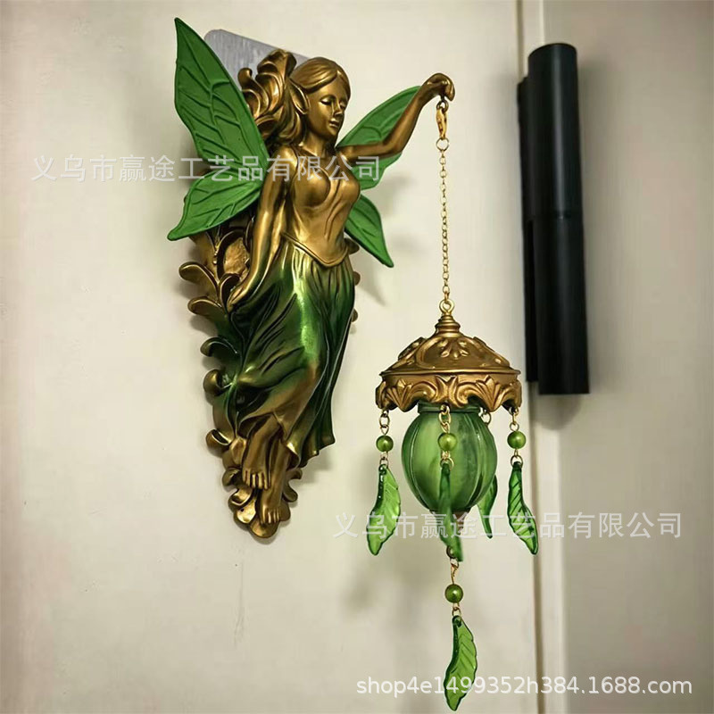 19cm 레진 인어 벽등 무드등 침실등 빈티지 유럽풍  - Resin Art Lamp 리뷰 및 가격