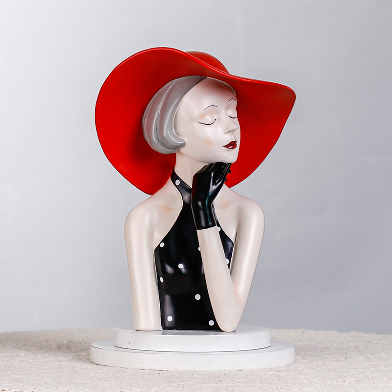 인스타그램 스타일 소녀 조각상 - 북유럽 레진 장식품, - Resin Art Instagram 리뷰 및 가격