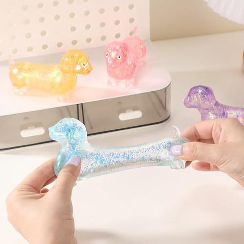 반짝이 닥스훈트 소프트 스트레치 스퀴즈 가젯 반짝이는  - Resin Art Materials 리뷰 및 가격