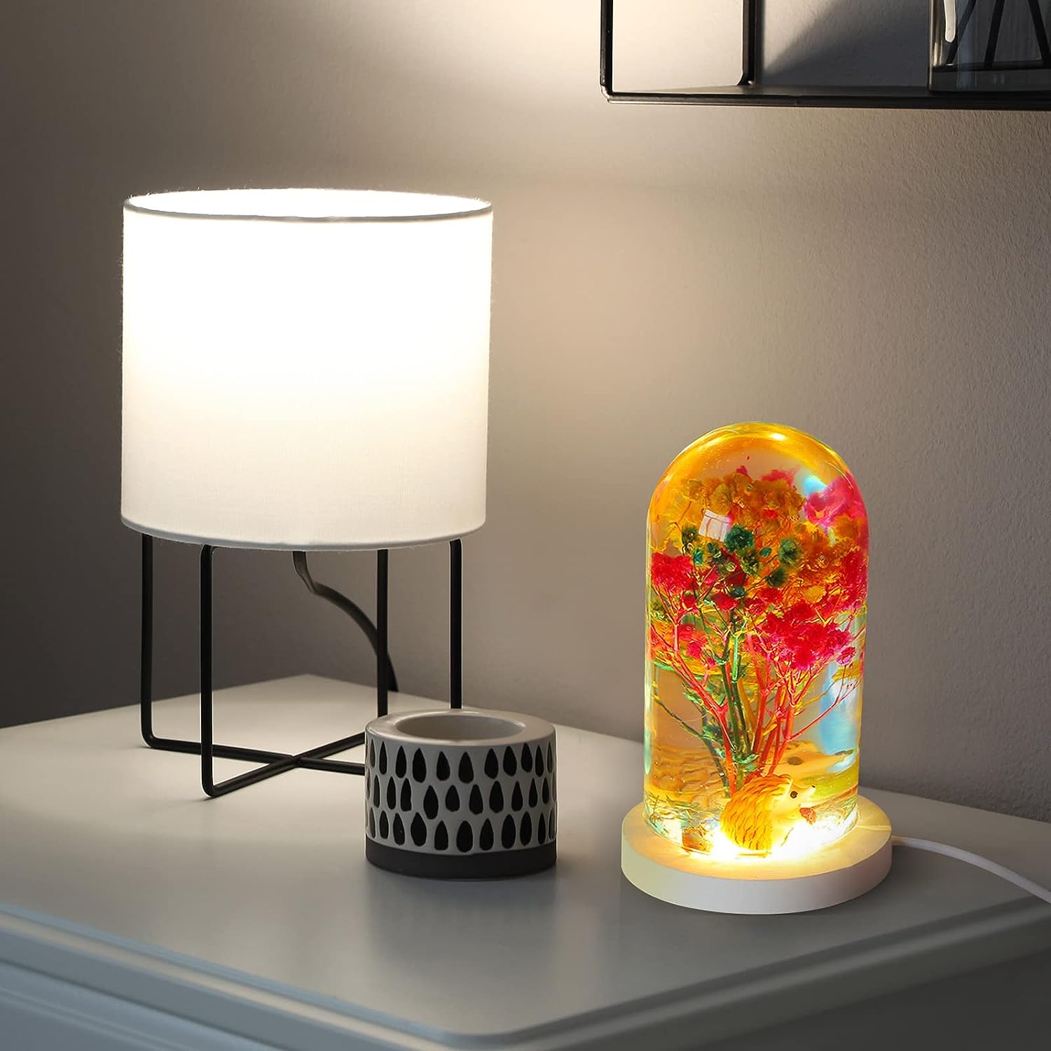 DIY 크리스탈 에폭시 수지 금형 Led 야간 조명 장 - Resin Art Lamp 리뷰 및 가격