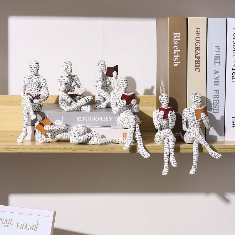 1개 미니 독서하는 여성 이미지 생각가 스타일 레진 아 - Resin Art Images 리뷰 및 가격