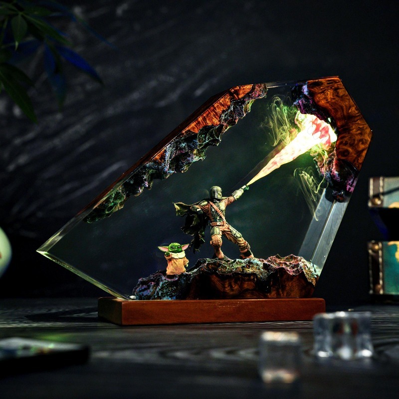 레진 아트 램프 공예 레진 완제품 고급스러운 홈 데코  - Resin Art Lamp 리뷰 및 가격