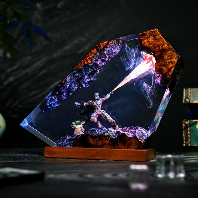 레진 아트 램프 공예 레진 완제품 고급스러운 홈 데코  - Resin Art Lamp 리뷰 및 가격