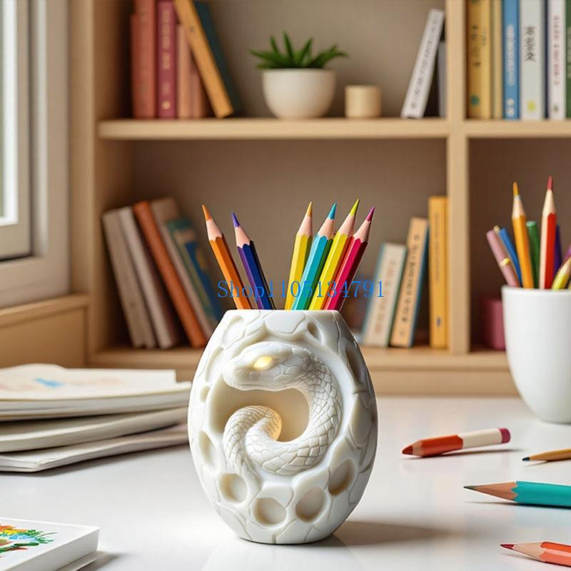 98km 크리 에이 티브 뱀 패턴 실리콘 화분 금형 화 - Resin Art Unique Ideas 리뷰 및 가격